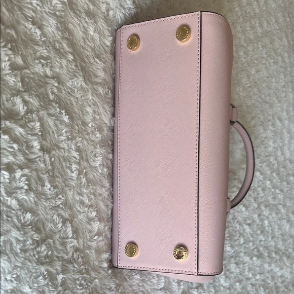 Michael Kors Selma Pink Saffiano Satchel with Gold Hardware - Picture 8 of 8